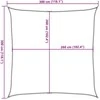 Burė nuo saulės, smėlio, 3x3m, 100% oksfordo poliesteris