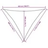 Burė nuo saulės, smėlio, 3x3x4,24m, 100% oksfordo poliesteris
