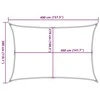 Burė nuo saulės, smėlio, 3x4m, HDPE, 160g/m², stačiakampė