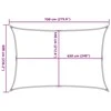 Burė nuo saulės, smėlio, 6x7m, HDPE, 160g/m², stačiakampė