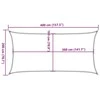 Burė nuo saulės, šviesiai siva, 2x4m, HDPE, 160g/m²