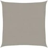 Burė nuo saulės, šviesiai siva, 3,6x3,6m, HDPE, 160g/m²