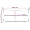 Burė nuo saulės, šviesiai siva, 3x5m, HDPE, 160g/m²