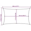 Burė nuo saulės, šviesiai siva, 5x8m, HDPE, 160g/m²
