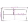 Burė nuo saulės, tamsiai žalios spalvos, 2,5x5m, HDPE, 160g/m²