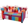 Chesterfield dvivietė sofa, audinys
