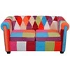 Chesterfield dvivietė sofa, audinys