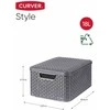 Curver Daiktadėžė su dangčiu Style, metalinė sidabrinė, 18l, M