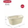 Curver Skalbinių krepšys Knit, kreminės baltos spalvos, 40l