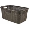 Curver Skalbinių krepšys Style, tamsiai rudos spalvos, 45l