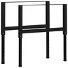 Darbastalio rėmai, 2vnt., juodi, 85x(69-95,5)cm, metalas
