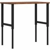 Darbastalis, 100x60x(71,5-98)cm, ąžuolo masyvas, stačiakampis
