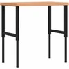 Darbastalis, 100x60x(73-99,5)cm, bukmedis, stačiakampis