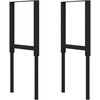 Darbastalis, tamsiai rudas, 100x60x(71,5-98)cm, ąžuolo masyvas