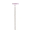 Darbo virvė, baltos spalvos, 3mm, 250m, polipropilenas