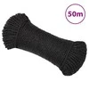 Darbo virvė, juodos spalvos, 6mm, 50m, polipropilenas