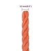 Darbo virvė, oranžinės spalvos, 12mm, 50m, polipropilenas