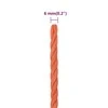 Darbo virvė, oranžinės spalvos, 6mm, 100m, polipropilenas