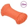 Darbo virvė, oranžinės spalvos, 6mm, 25m, polipropilenas