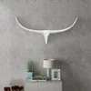 242337 Wall Mounted Aliuminio Bull's Head Decoration Sidabrinis 96 cm