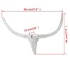 242337 Wall Mounted Aliuminio Bull's Head Decoration Sidabrinis 96 cm
