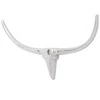 242337 Wall Mounted Aliuminio Bull's Head Decoration Sidabrinis 96 cm