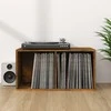 Dėžė vinilinėms plokštelėms, ąžuolo, 71x34x36cm, mediena