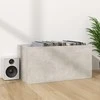 Dėžė vinilinėms plokštelėms, betono pilka, 71x34x36cm, mediena