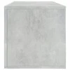 Dėžė vinilinėms plokštelėms, betono pilka, 71x34x36cm, mediena
