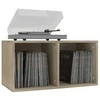 Dėžė vinilinėms plokštelėms, ąžuolo, 71x34x36cm, mediena