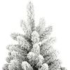 Dirbtinė eglutė su šarnyrinėmis šakomis, 210cm, dengta sniegu