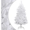Dirbtinė eglutė su šarnyrinėmis šakomis/stovu, balta, 150cm