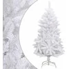 Dirbtinė eglutė su šarnyrinėmis šakomis/stovu, balta, 120cm