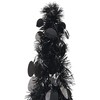 Išskleidžiama dirbtinė Kalėdų eglutė, juoda, 180cm, PET