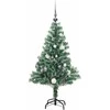 Dirbtinė Kalėdų eglutė su 150 LED, žaisliukais ir sniegu, 150cm