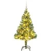 Dirbtinė Kalėdų eglutė su 150 LED, žaisliukais ir sniegu, 150cm