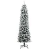 Dirbtinė Kalėdų eglutė su 300 LED lempučių ir sniegu, 210cm