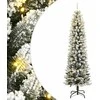Dirbtinė Kalėdų eglutė su 300 LED lempučių ir sniegu, 210cm