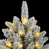 Dirbtinė Kalėdų eglutė su 300 LED lempučių ir sniegu, 240cm