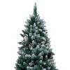 Dirbtinė Kalėdų eglutė su žaisliukais ir kankorėžiais, 150cm