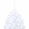 Dirbtinė Kalėdų eglutė su storomis šakomis, balta, 210cm, PVC