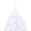 Dirbtinė Kalėdų eglutė su storomis šakomis, balta, 150cm, PVC