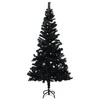Dirbtinė Kalėdų eglutė su stovu, juodos spalvos, 150cm, PVC