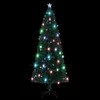 Šviečianti Kalėdų eglutė su stovu, 240cm, optinis pluoštas