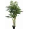 Dirbtinė palmė su trimis kamienais, žalios spalvos, 180cm, PP