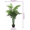 Dirbtinė palmė, žalios spalvos, 80cm, 18 lapų