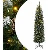 Dirbtinė siaura Kalėdų eglutė, 150 LED, 150cm