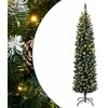 Dirbtinė siaura Kalėdų eglutė, 300 LED, 180cm