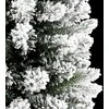 Dirbtinė siaura Kalėdų eglutė su sniegu, 120cm, PVC ir PE