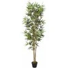Dirbtinis bambukas, žalios spalvos, 120cm, 552 lapai